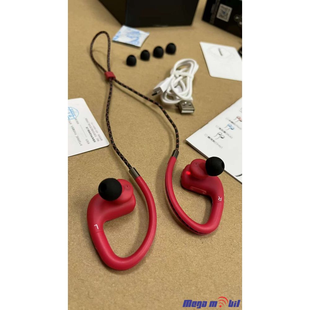 Slusalki Bluetooth Trueaudio 5B05 red.